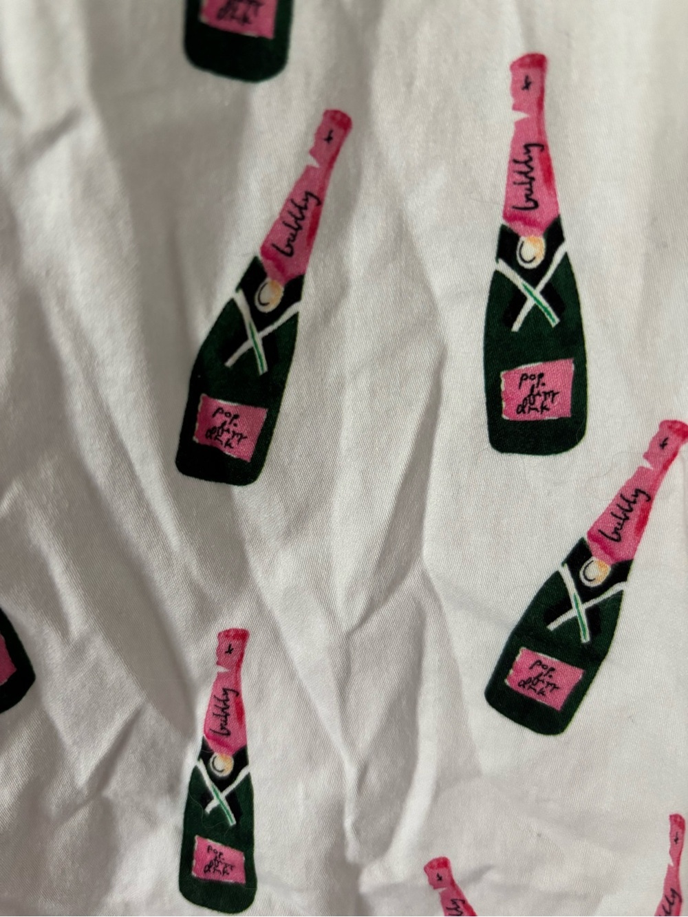 Toss Designs $88 Sleep Tight Champagne Bottle Night Shirt Size L/XL - Picture 5 of 8